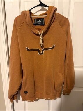 Kimes Ranch Rust Brown Hoodie with Horn Logo